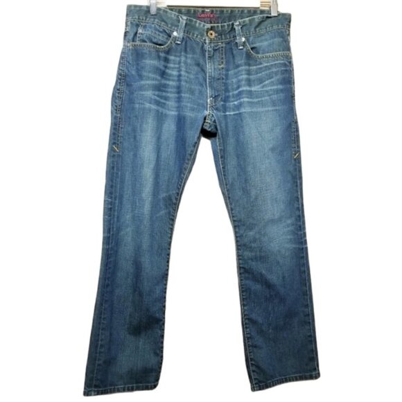 Levi's Red | Men's Slim Straight Distressed Jeans (Size 34) - Picture 1 of 8